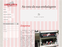 Tablet Screenshot of lisboplasticos.com
